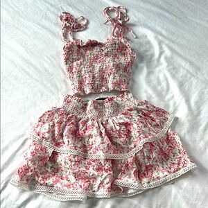 Gorgeous Katie J girls pink floral set 🌸🌷🪷